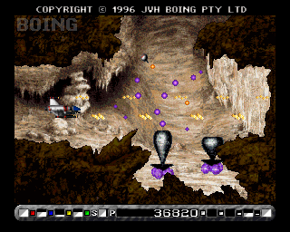 Caves level screenshot.